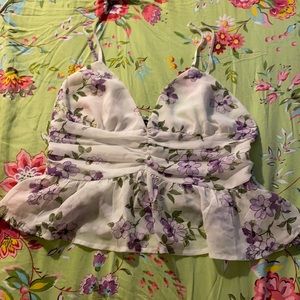 Floral crop top